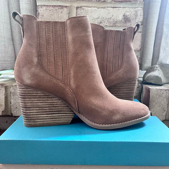 NWB: TOMS Noa Ankle Boot Brown Sugar Suede 8.5 - Picture 9 of 10